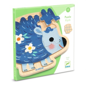 Puzzle din lemn Arici, Djeco - Img 2