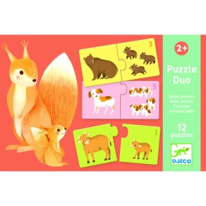 Puzzle duo asociere mama-pui, Djeco - Img 4