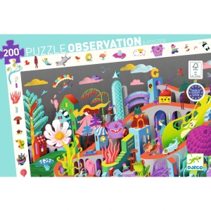 Puzzle observatie Nebunia din oras, Djeco - Img 3