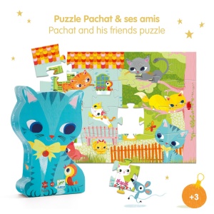 Puzzle Pisici jucause, Djeco - Img 2
