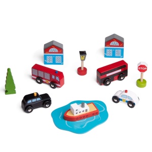Set 5 vehicule din lemn - Img 2