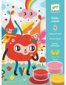 Atelier creativ cu nisip Priviri vesele, Djeco - Img 2