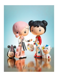 Figurine Tinyly Barbouille & Gribs, Djeco - Img 2