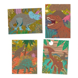 Joc creativ de razuit Dinozauri, Djeco - Img 2