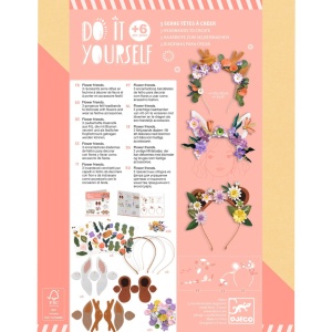 Joc creativ DIY Coronite cu flori, Djeco - Img 2