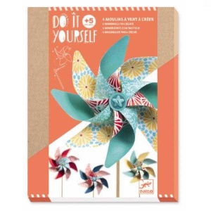 Joc creativ DIY Moristi de vant model cu flori, Djeco - Img 2