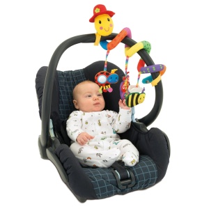 Jucarie pentru patut si carucior Wiggly Worm - Img 3