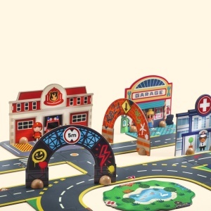 Puzzle 3D Orasul gigantic, Djeco - Img 2