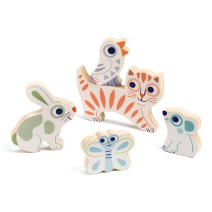 Puzzle din lemn BabyAnimali, Djeco - Img 4