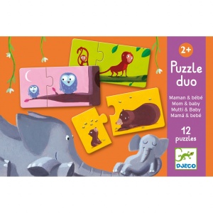 Puzzle duo Mama si puiul, Djeco - Img 2