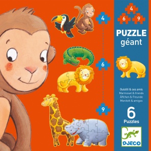 Puzzle progresiv Animale salbatice, Djeco - Img 2