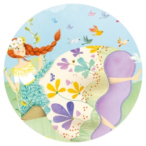 Puzzle Zana primaverii, Djeco - Img 2