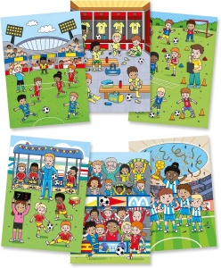 Water Magic: Carte de colorat Meci de fotbal - Img 3