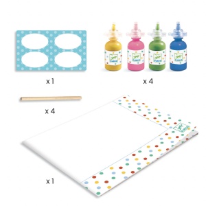 Atelier creativ cu buline Pointillisme, Djeco - Img 3