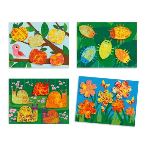 Joc creativ pictura cu bile din sticla Natura, Djeco - Img 3