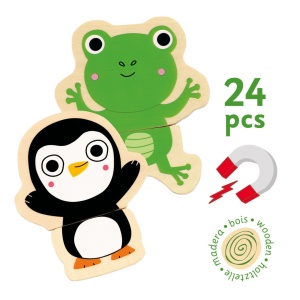 Joc cu magneti Animale prietenoase, Djeco - Img 3