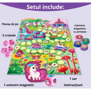 Joc de societate magnetic - Cursa printeselor - Img 2