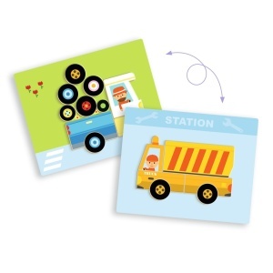Joc magnetic cu Vehicule, Djeco - Img 3