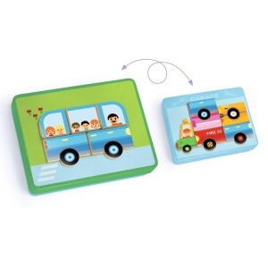 Joc magnetic cu Vehicule, Djeco - Img 4