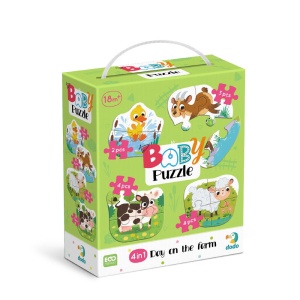 Puzzle 4 in 1 - O zi la ferma (2, 3, 4 piese) - Img 2
