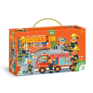 Puzzle meserii - Pompier (150 piese)