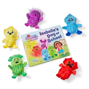 Set mascote cu carticica - Emotiile & Isabella la scoala