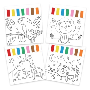 Water Painting: Carte de colorat Animalute - Img 2