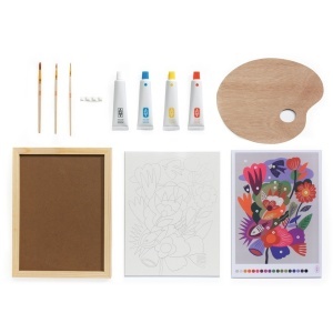Atelier creativ 23 pentru adulti Pictura Flori, Djeco - Img 4