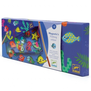 Joc magnetic de pescuit Fishing colour, Djeco - Img 1