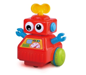 Jucarie interactiva - Robotel cu cheita (rosu) - Img 4
