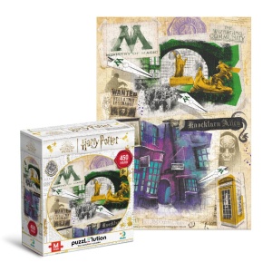 Puzzle Harry Potter - Ministerul Magiei & Aleea Nocturn (450 piese) - Img 2