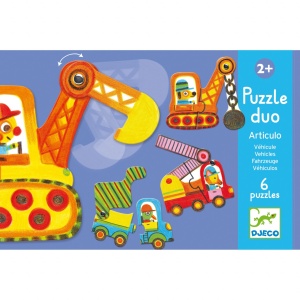 Puzzle mobil duo Vehicule, Djeco - Img 2