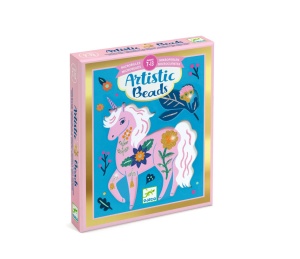 Set creativ cu margele Animale si flori, Djeco - Img 1