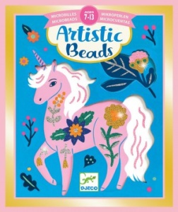 Set creativ cu margele Animale si flori, Djeco - Img 2