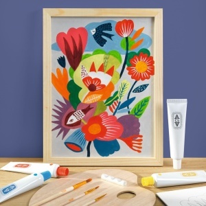Atelier creativ 23 pentru adulti Pictura Flori, Djeco - Img 2