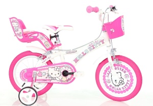 Bicicleta copii 16" - Hello Kitty la plimbare