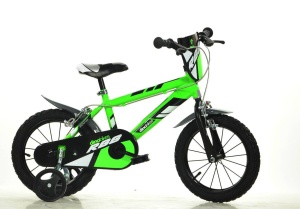 Bicicleta verde pentru copii 16"