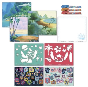 Carte de activitati & pixuri - Stitch - Img 4