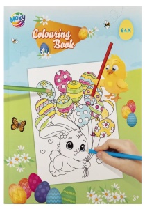 Carte de colorat - Vine Pastele (64 pagini)