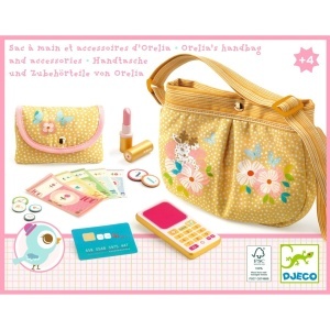 Geanta din bumbac cu accesorii, Djeco - Img 4
