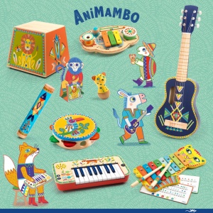 Instrument muzical Rain stick din lemn, Djeco - Img 4