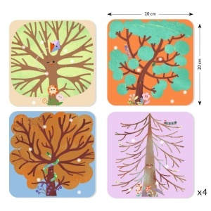 Joc creativ Colaj cu stickere din fetru, Djeco - Img 3