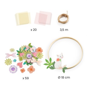 Joc creativ DIY Coronita cu flori Dalia, Djeco - Img 3