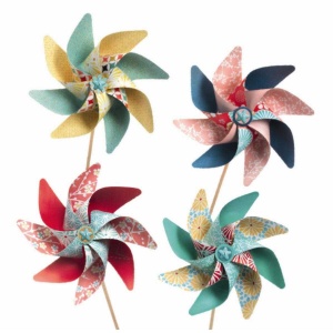 Joc creativ DIY Moristi de vant model cu flori, Djeco - Img 4