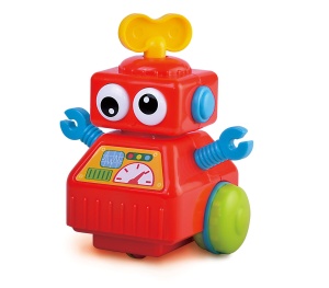 Jucarie interactiva - Robotel cu cheita (rosu) - Img 2