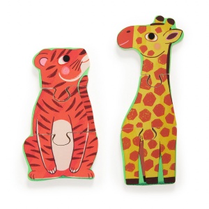 Puzzle din lemn Coucou Tigre, Djeco - Img 3