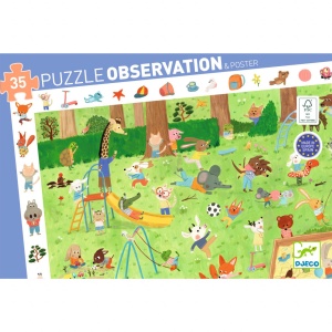 Puzzle observatie Gradina micilor prieteni, Djeco - Img 4