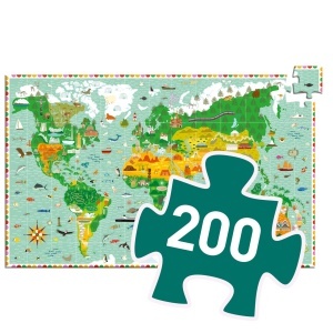 Puzzle observatie In jurul lumii, Djeco - Img 3