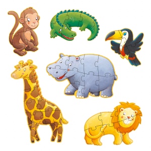 Puzzle progresiv Animale salbatice, Djeco - Img 3