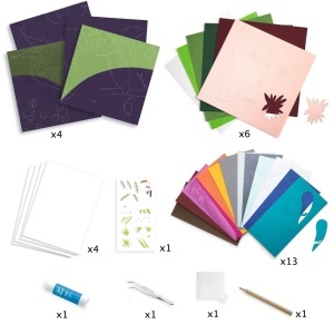 Set creativ 3D din hartie, Djeco - Img 4